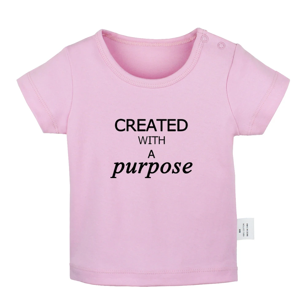 

Created with a Purpose Hip Hop Made Me Do It Design Newborn Baby T-shirts Toddler Graphic Solid Color Short Sleeve Tee Tops