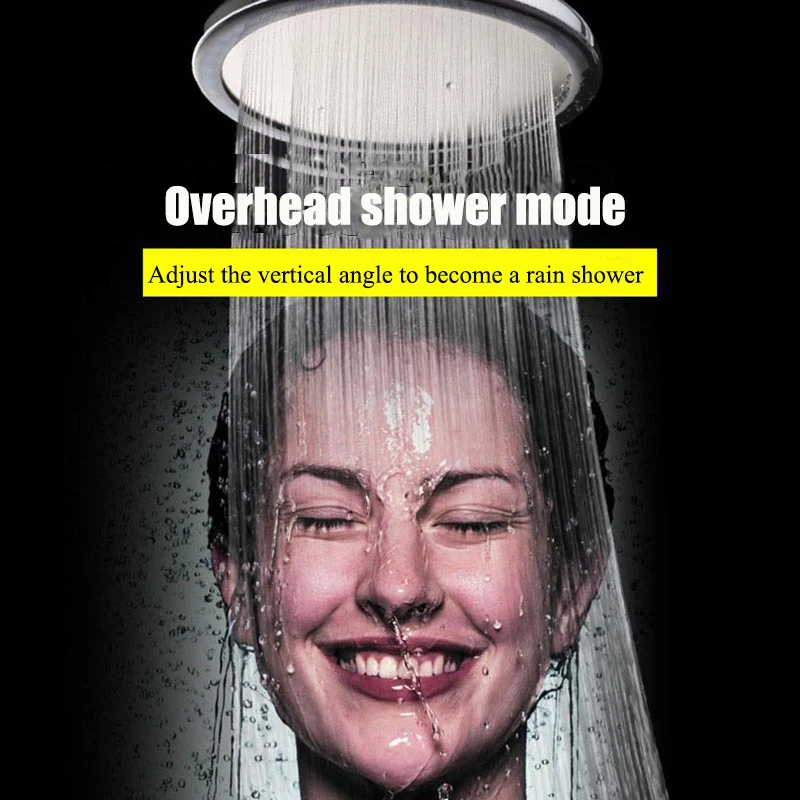 6 Inch Ronde Filter Douchekop Abs Handheld Top Douchekoppen Regendouche Schoonheid Waterbesparende Verwijderbare Douchekoppen