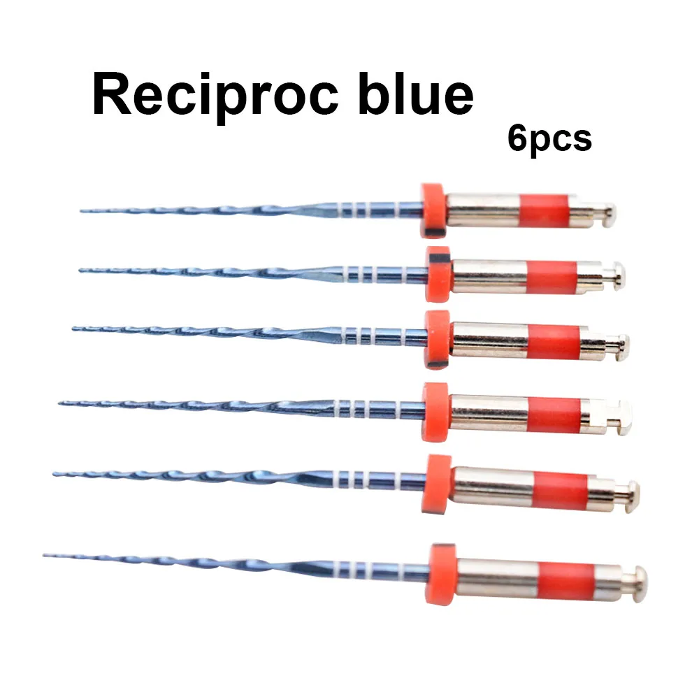 6pcsDental Reciprocating rotary Blue files Endo NiTi File Dental Only One Files fo Dental Endodontic Rotary Treatment Dentistry