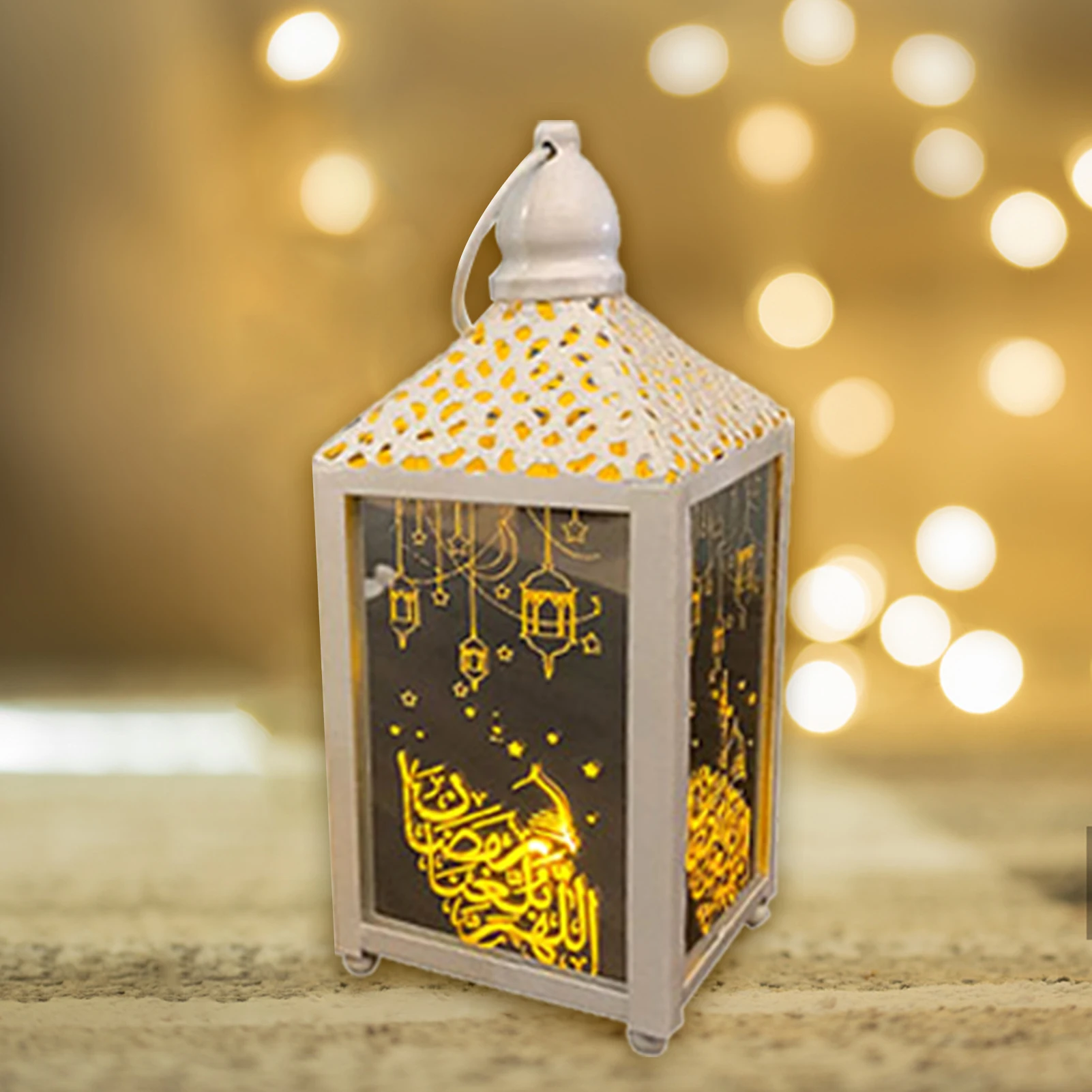 Luz de viento de Ramadán EID Mubarak LED linterna colgante luz de noche Islam musulmán fiesta en CASA MESA Ornamnet decoración de habitación regalo para niños