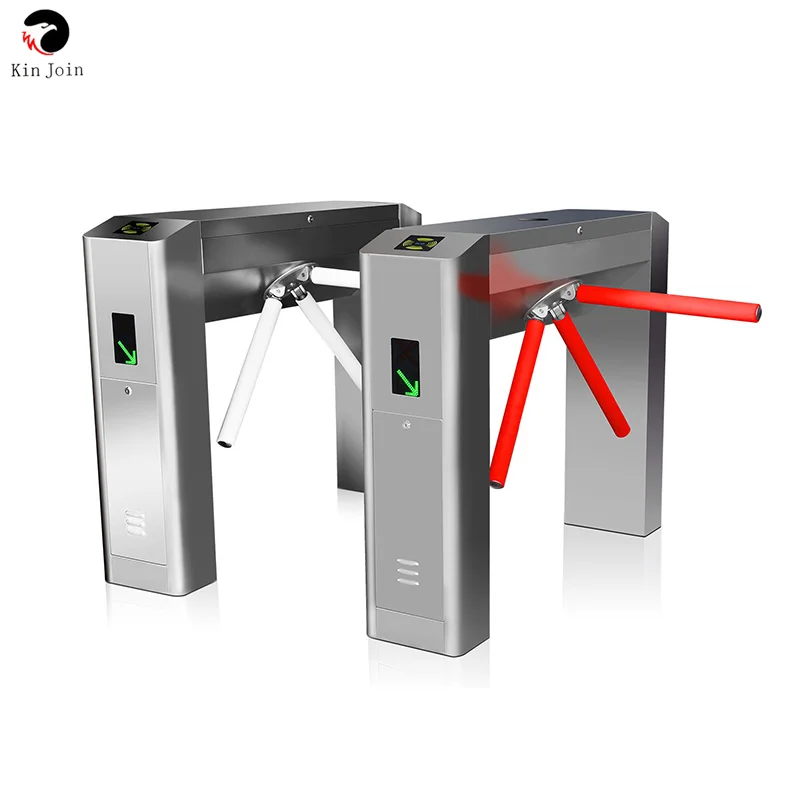 Security Bridge Type Tripod Turnstile Barcode Reader /Direct Deal Access Control Card System For Residential Entrance