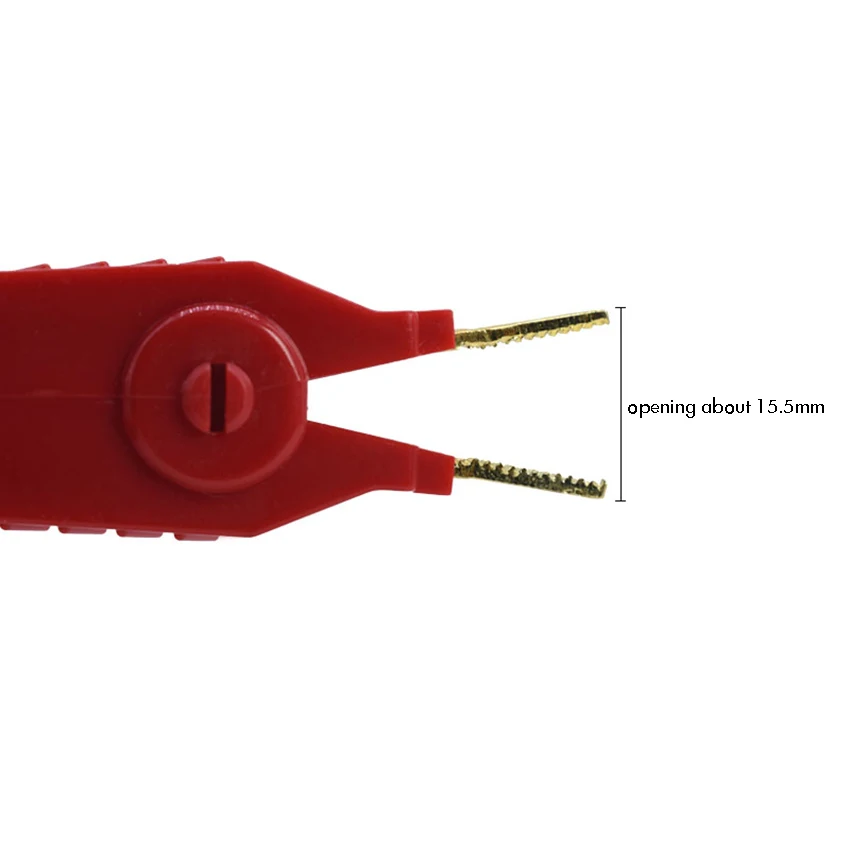 Clip a coccodrillo in metallo Clip a piastra in rame dorato Clip di prova LCR per alimentatore per utensili elettrici di precisione, morsetti in rame