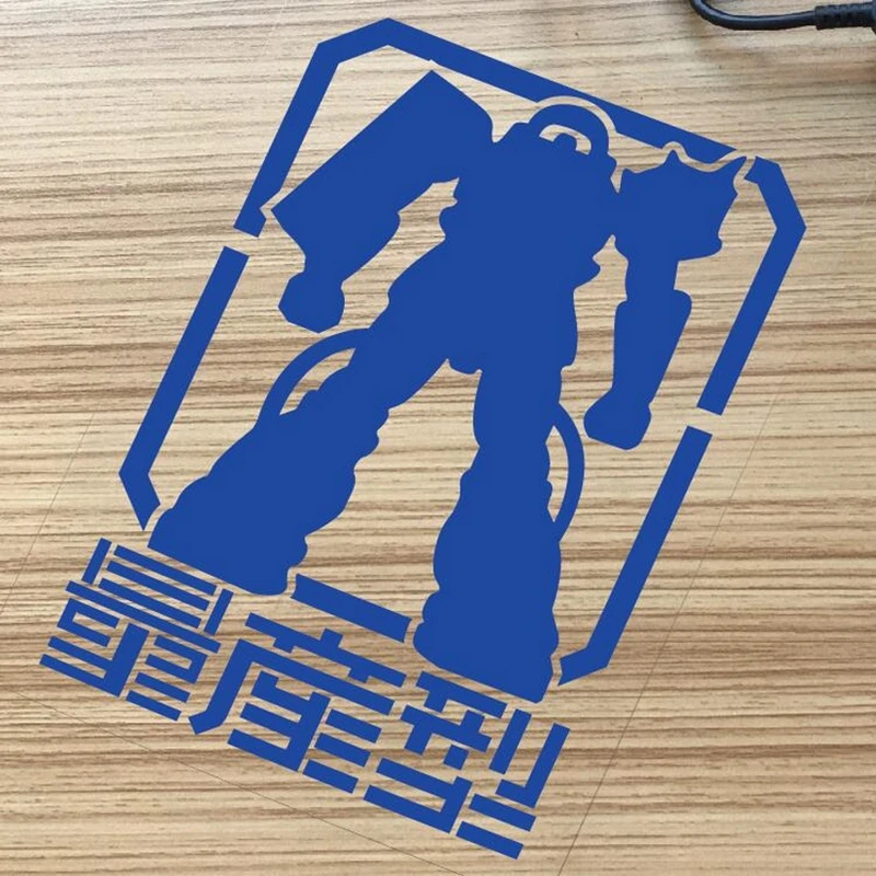 For Gundam Mobile Suit Silhouette Decal Waterproof Reflective Car Sticker