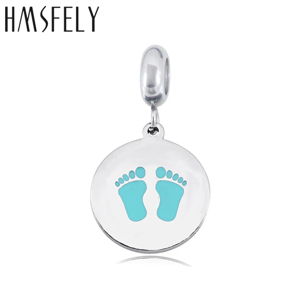 

HMSFELY 316L Stainless Steel Charm Pendant For DIY Bracelet Necklace Jewelry Making Accessories Bracelets Dog Footprint Tags