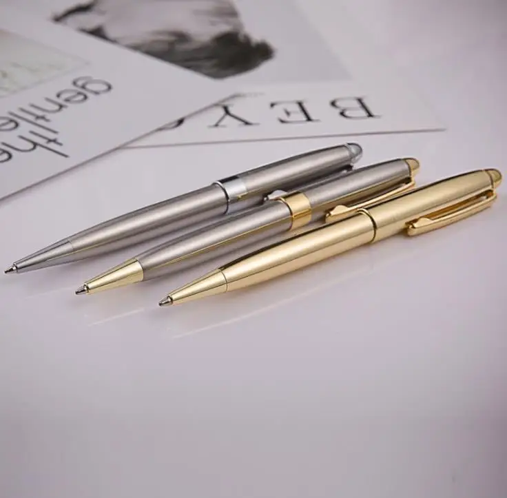 Metal Rotating Ballpoint Pen High quality Business Pens Student Teacher Office Writing Gift SN1812