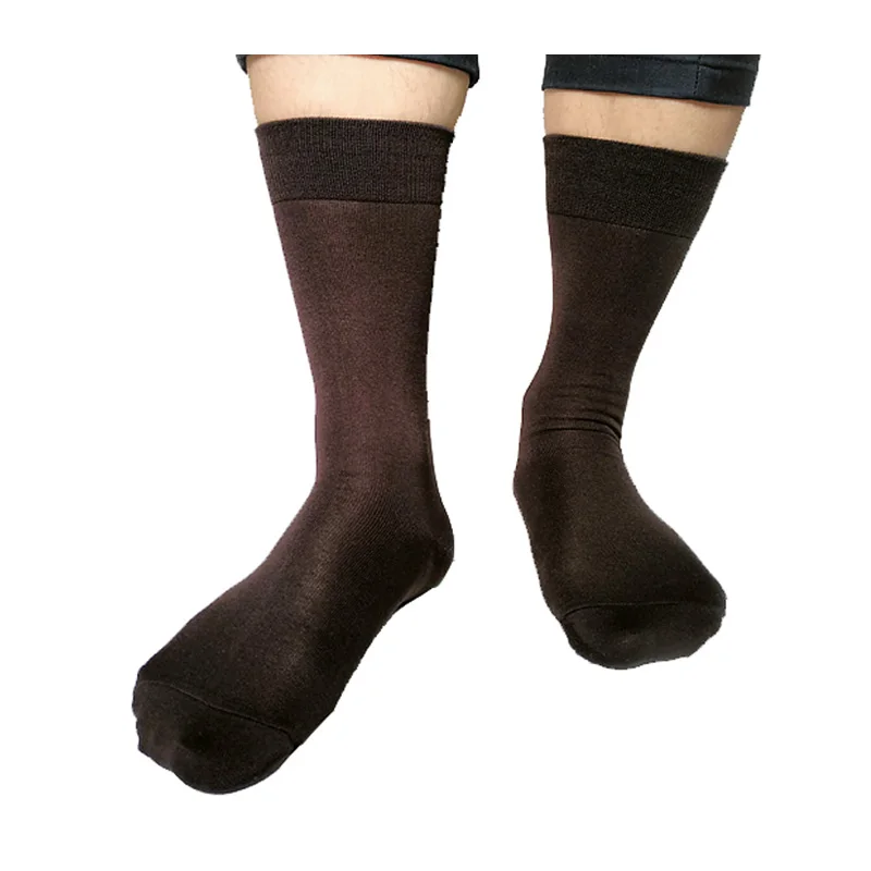 

New Arrival Mens Classic Coffee Cotton Socks Fashion Formal Sexy Male Hose Solid Color High Quality Man Socks