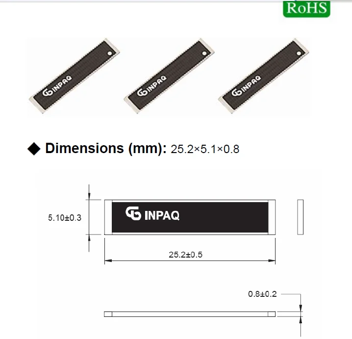 Original new 100% FMHN2F100G FM SMD ceramic antenna 87.5-108mhz omnidirectional internal antenna (Inductor)