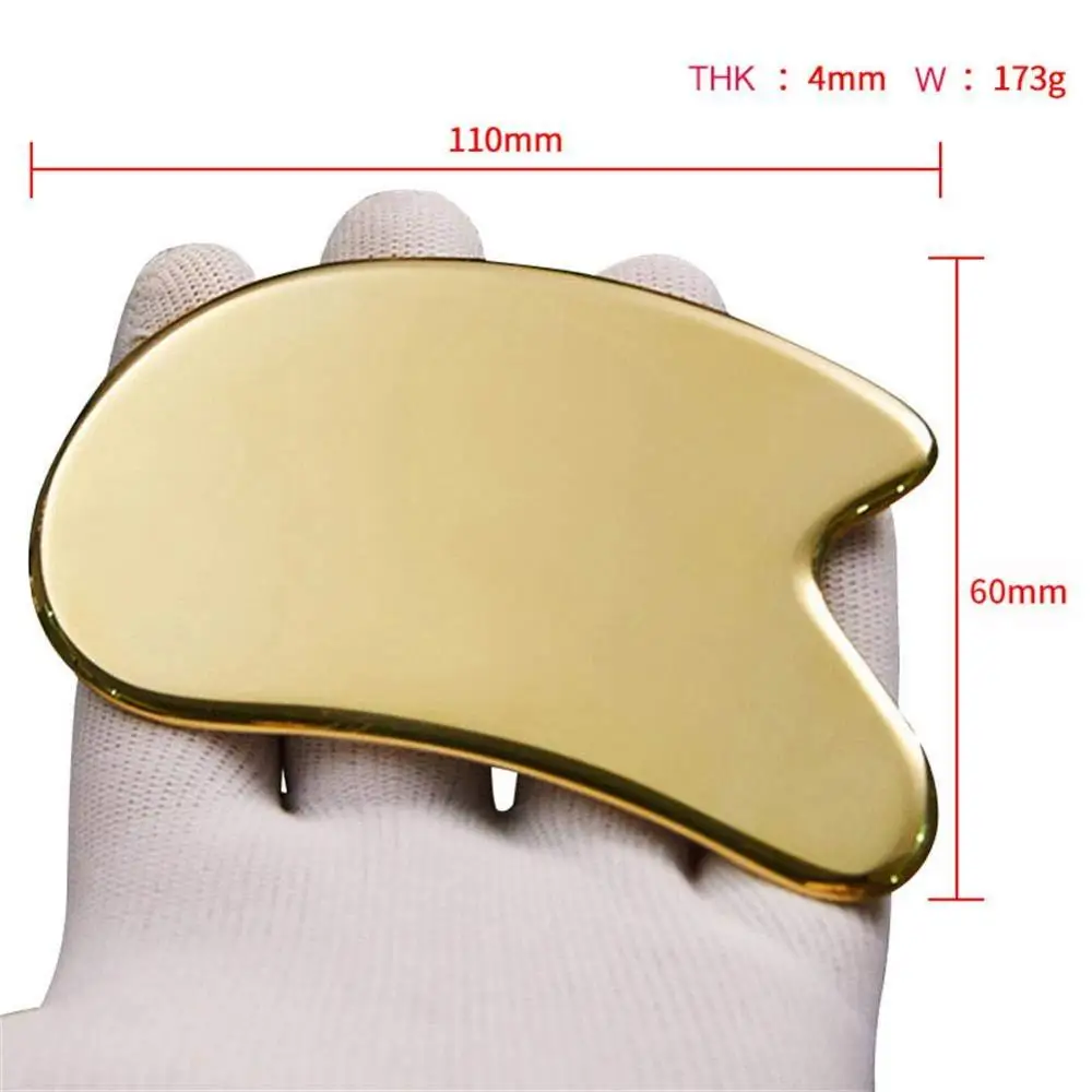 Pure Copper Brass Gua Sha Board Body Massage Tool Guasha Board For Acupuncture Scraping Massager Tools SPA Acupuncture Scraper