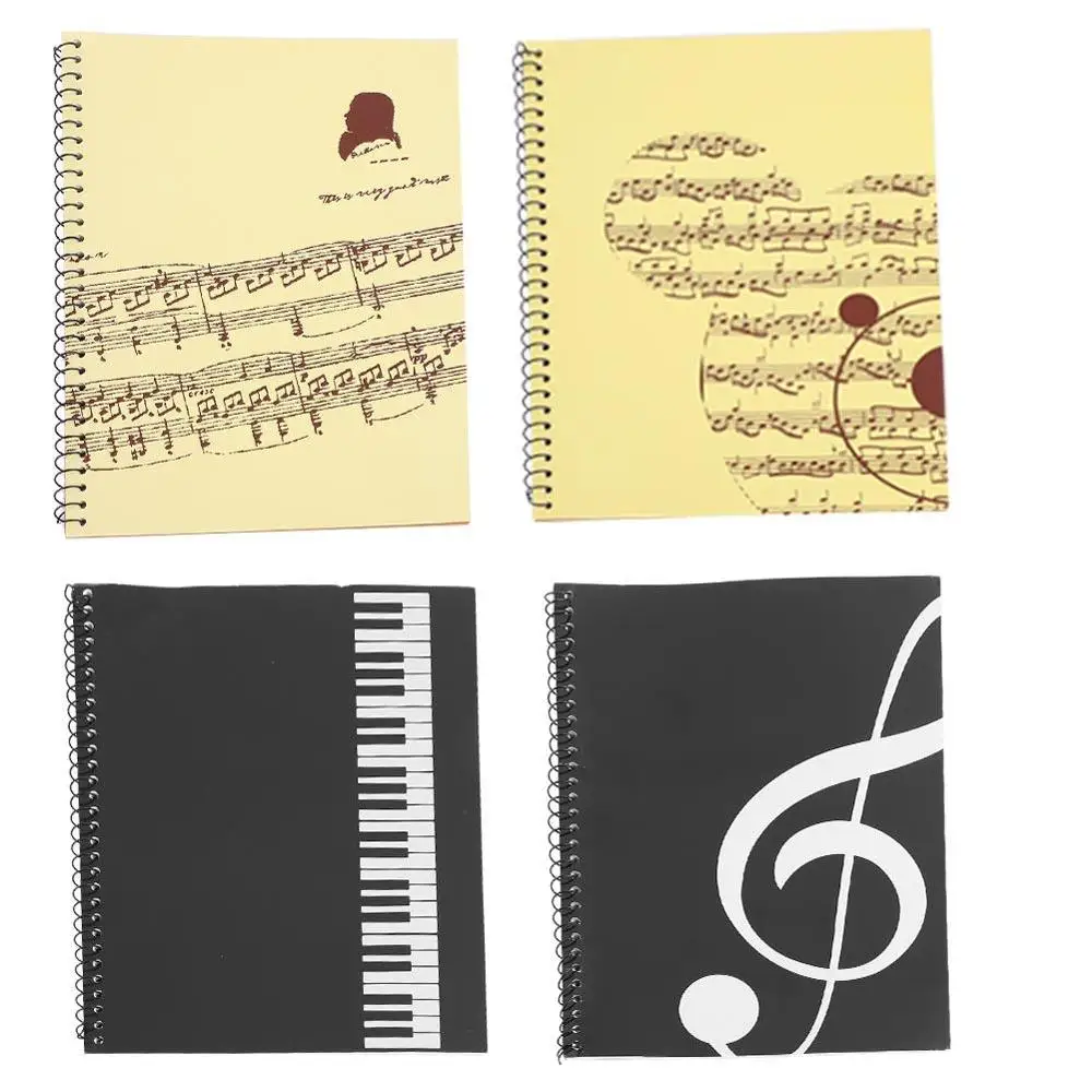 50 Pages Musical Notation Stave Notebook Music Manuscript Writing Paper Piano Exercise Book Staff Song Writing Note Book