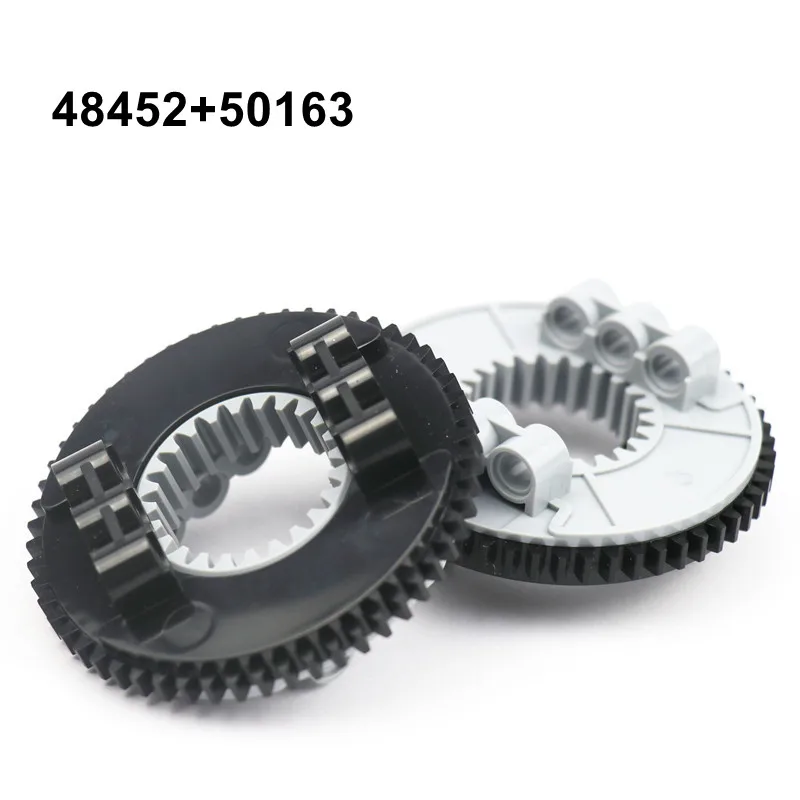 القرص الدوار التقني الكبير والصغير 18938 18939 48452 50163 99009 99010 MOC اللبنات الطوب أجزاء ألعاب الأطفال الكبار