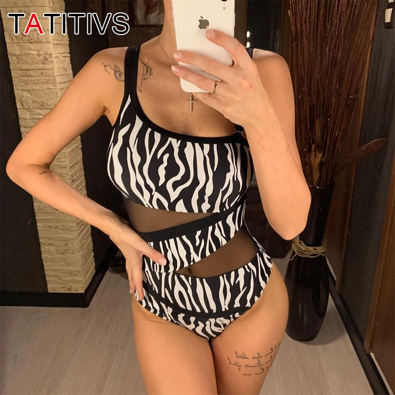 

Sexy One Piece Swimsuit Push Up Swimwear Women Leopard print Monokini Adjustable Shoulder Swimsuit Bodysuit Bathing Suit Swim