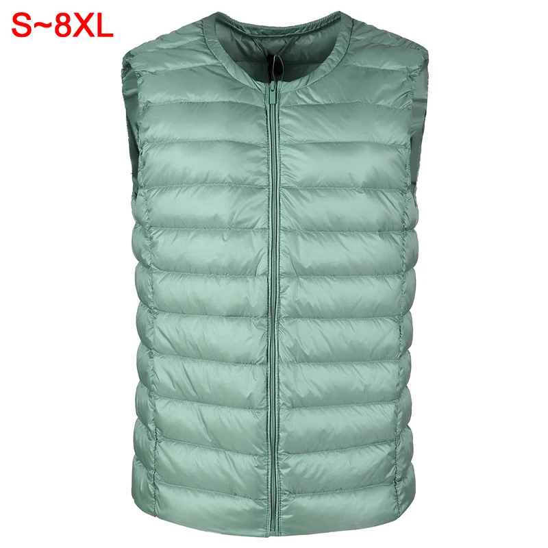 0-10℃ Autumn Winter Women Ultra Light Thin Duck Down Vest Sleeveless O-Neck Waistcoat Windproof Puffer Female Quilted Jackets