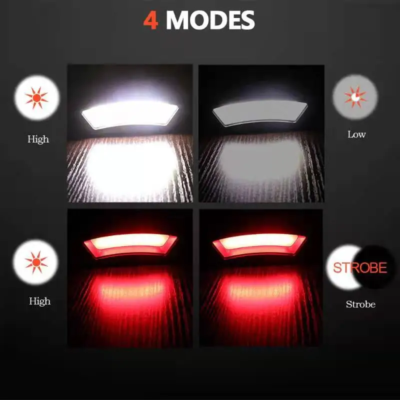 COB Powerful Led Headlamp 8000LM Head lamp USB Rechargeable Headlight Power display Waterproof Fishing Light by 18650 Battery