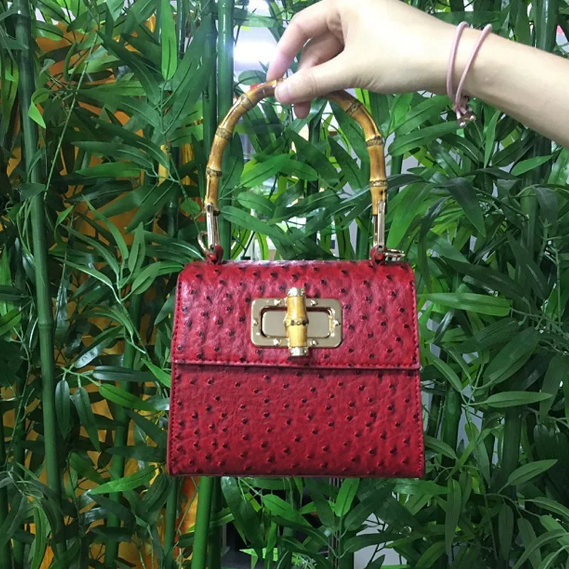 Riyadh on Sales Bamboo Handbag Women Summer PU Crocodile Leather Small Shoulder Bag Fashion Leather Tote Hand Bags