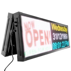 Doubled Sided 136CM P10 Outdoor RGB Full Color LED Display Panel Programmable Scrolling LED Sign Support Video LED Billboard