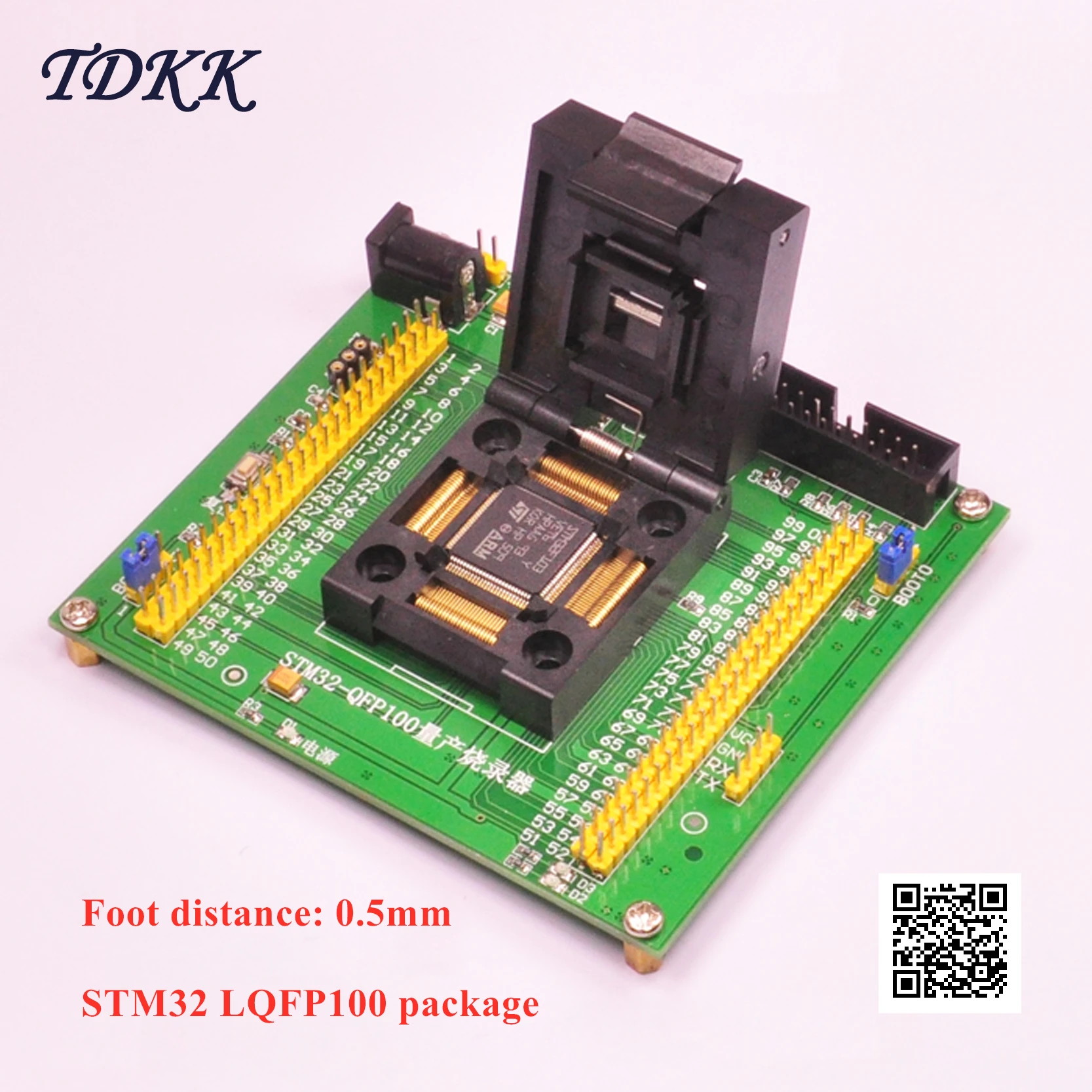 STM32 Burner Mass Production Burning Programming Download Programming Block Burning Test Block Test Socket LQFP100