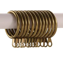 6Pcs Metal Curtain Rings Curtain Accessories Curtain Rings Hanging Hooks for Curtains Rods Pole Voile Heavy Duty Rings