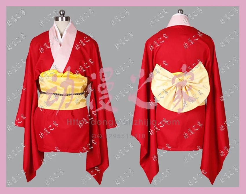 

Silver Soul Kagura Girls Kimono Dress Adult Party Christmas Women Halloween Women Kimono Suit Cosplay Costume