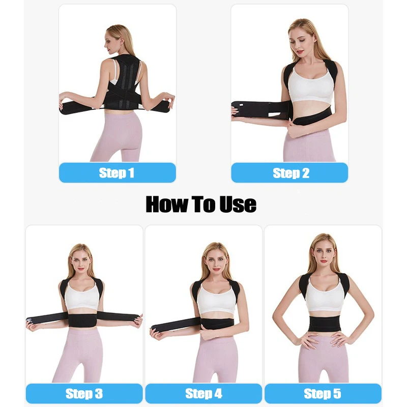 Posture Corrector For Men Women Hunching Back Support Health Care Shoulder Brace Straightener Belt Trainer Clavicle Spine Lumbar