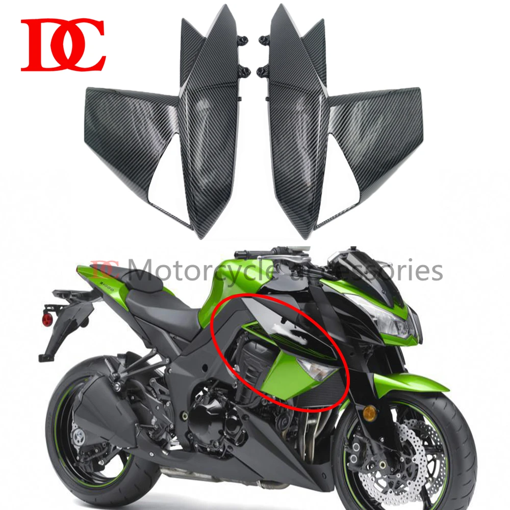 

Carbon Fiber Kawasaki Z1000 2010 2011 2012 2013 Front Turn Signal Side Panel Fairing Water Tank Side Guard Shroud