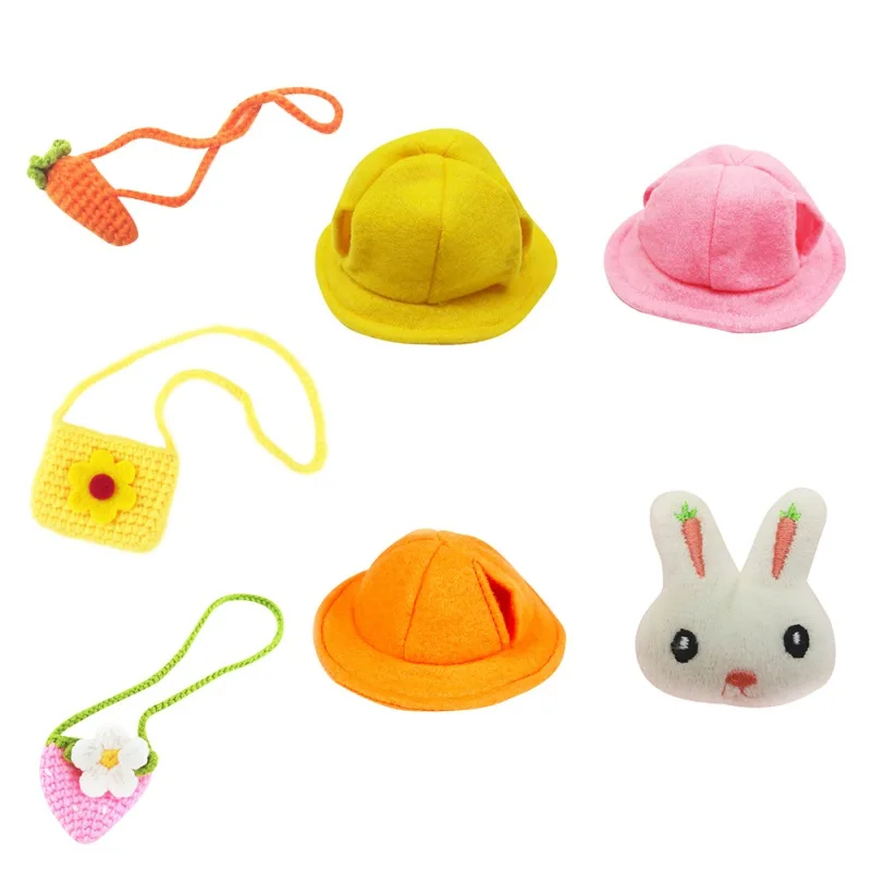 Small Animal Clothing accessories Guinea Pig Lop-eared Rabbit Hat Set Travel Chest Strap Hamster Comfort Clothes Pet Products