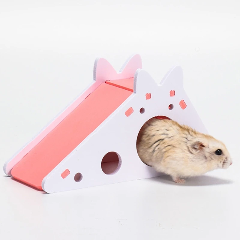 Assembled Hamster Slide Toy Guinea Pig Golden Bear Funny Breathable Hamster House Nest Chinchillas Wholesale Hamster Accessories