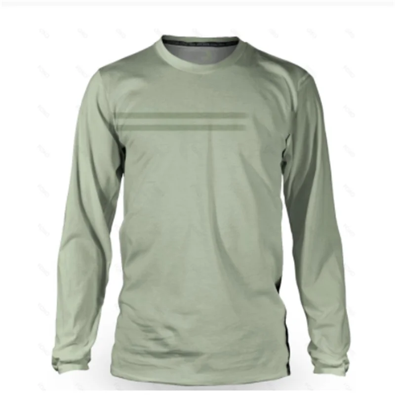 Camiseta de manga larga de carreras para hombre, ropa de ciclismo, camisetas de descenso, ropa de motocicleta y Motocross, camisa MTB, novedad