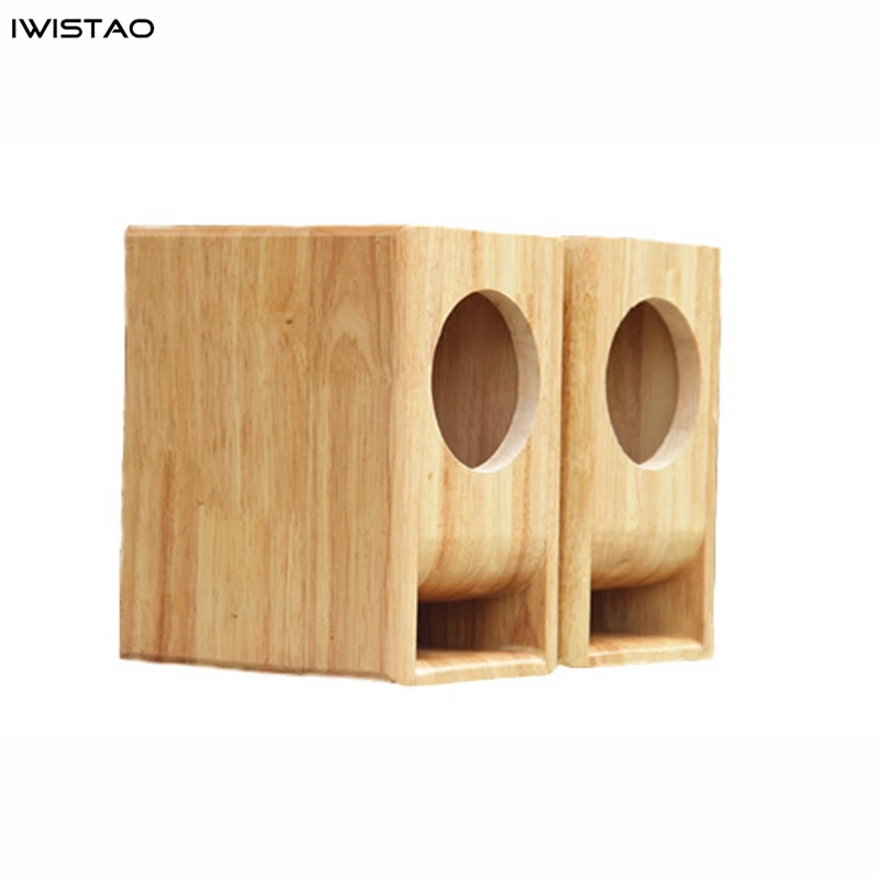 IWISTAO 3-4 Inch Full Range Empty Speaker Cabinet Labyrinth Solid Wood Strengthening Bolts Inside for Tube Amp