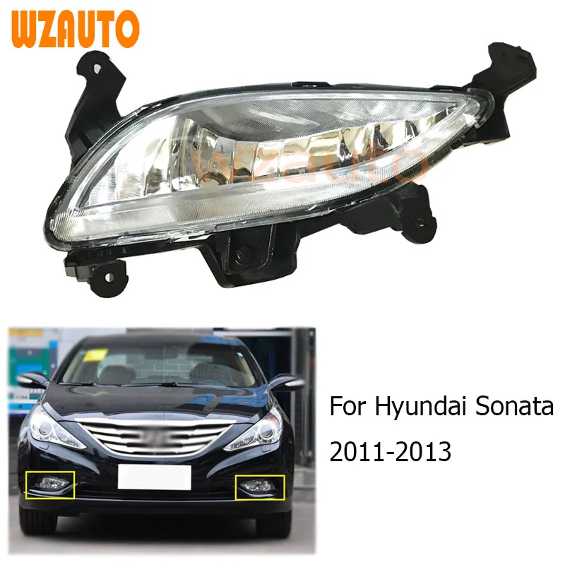 Car Driving Front Halogen Fog Lights Lamps Turn Signal Front Bumper Fog Lamp For Hyundai Sonata 2011-2013