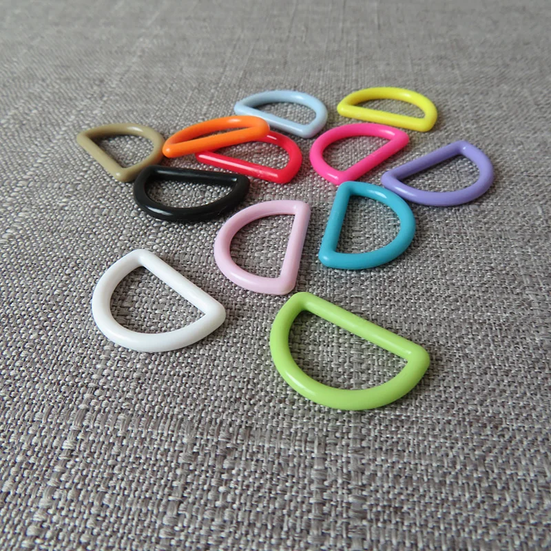 5pcs/lot 20mm 25mm Plastic buckle strap buckle D ring for bag knapsack dog collar necklace bracelet garment sewing DIY accessory