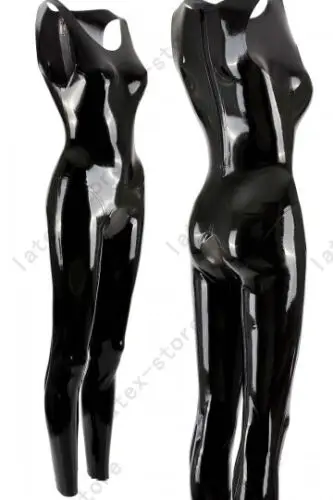 

Latex Gummi Rubber Cup crotchless Catsuit Unitard customized 0.4mm