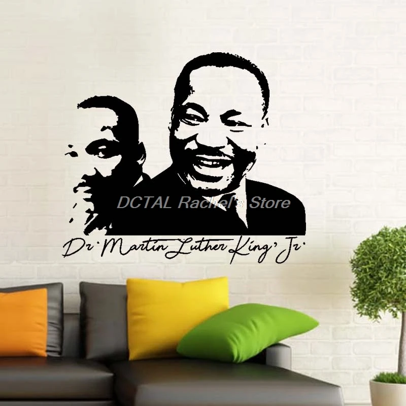 Martin Luther King Silhouette Wall Decal Vinyl Decor Home Decoration Room Stickers Painting Celebrity