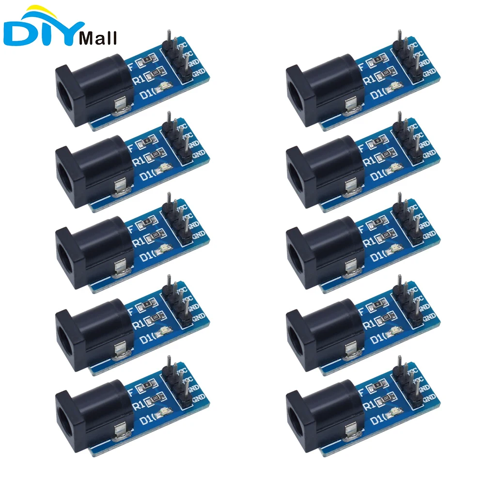 10pcs DC-005 DC Power Supply Module Power Switching Board 5.5*2.1 MM Power Conversion Board