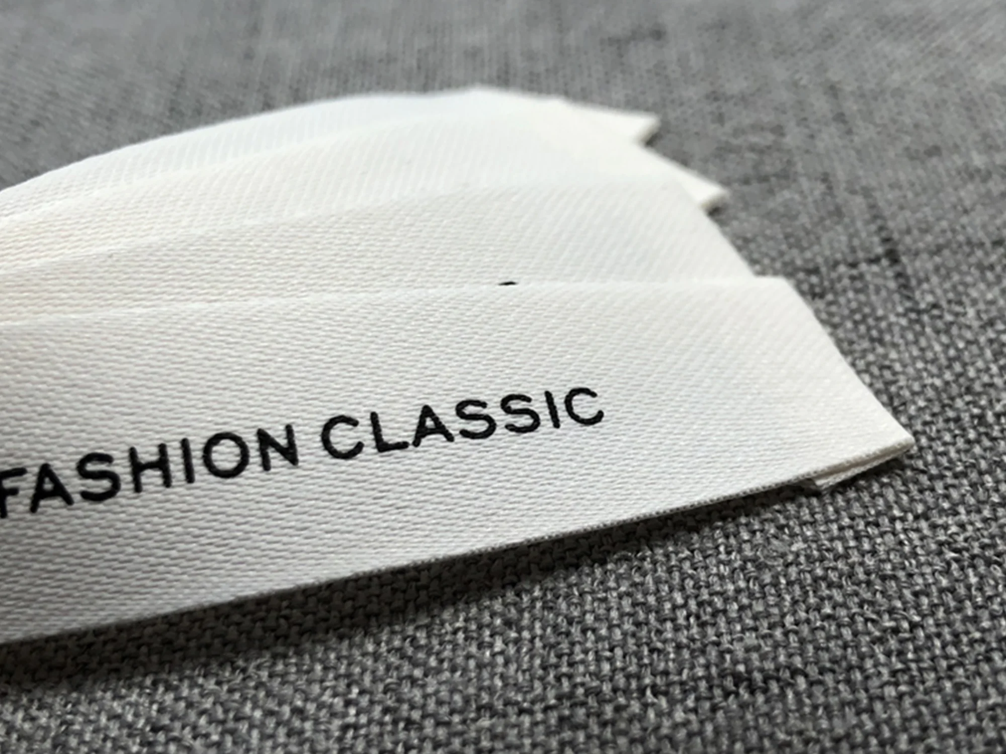 Free Shipping Custom Clothing Matte Cotton Belt Printing Label Collarprinting Woven Accessories Label ling biao Brand MQQ 50PCS