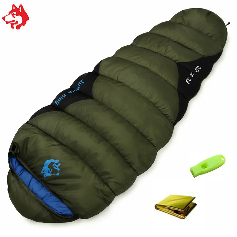 

Jungle King CY0903 Adult Outdoor Ultralight Portable Mummy Splicing Sleeping Bag Spring Autumn Camping Traveling Sleeping Bags