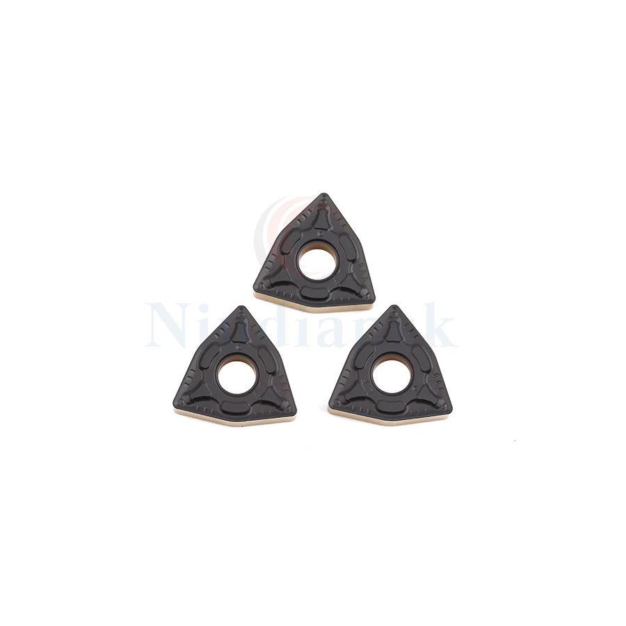 10 Chiếc WNMG080404-CM NK3230 WNMG080408-CM NK3230 Tiện Bằng Máy CNC Biến Lưỡi Dao PVD + CVD Lớp Phủ Lưỡi Dao Cắt Cho Chế Biến Thép Phần