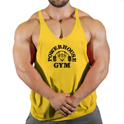 Nieuwkomers Bodybuilding Stringer Tank Top Gym Mouwloos Shirt Mannen Fitness Vest Singlet Sportkleding Workout Tanktop