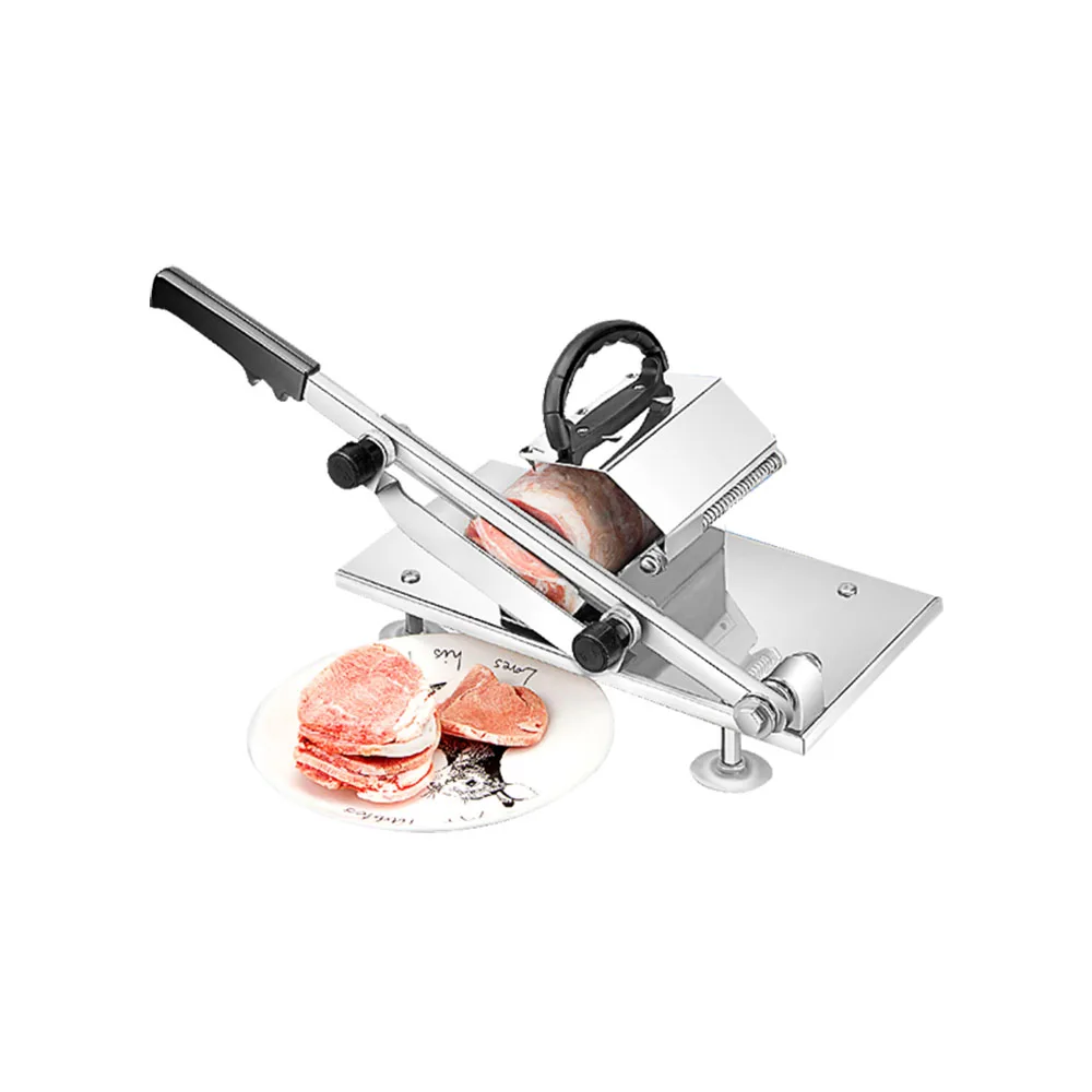 Automatic Feed Meat Lamb Slicer Home Meat Machine Commercial Fat Cattle Mutton Roll Frozen Meat Grinder Planing Machine