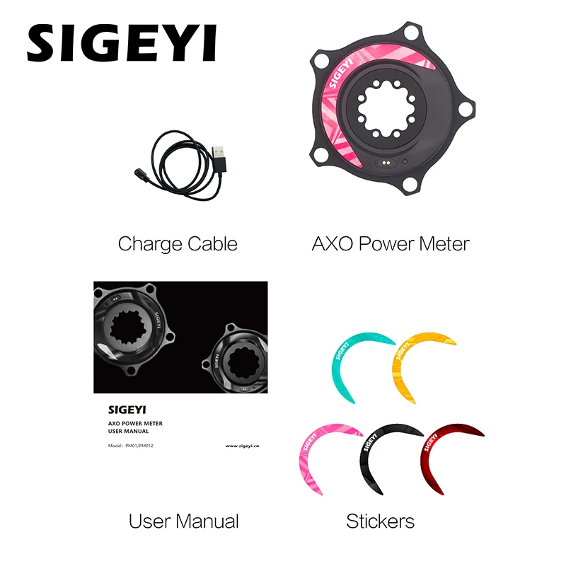 SIGEYI AXO Power Meter Spider Bicycle Crank Cadence Powermeter Spider For Shimano SRAM ROTOR MTB Road Bike Crankset Power Meter