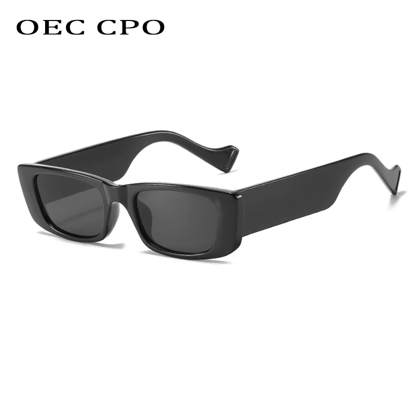 OEC CPO Vintage Square Sunglasses Women Retro Small Rectangle Sun Glasses Female Sexy Orange Eyewear For Men Lunette De Soleil