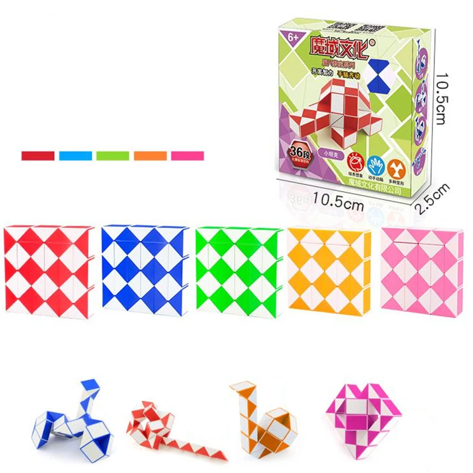 Monster Go Cubo Mágico De Serpiente, 24 Bloques, Mini Cubo De Velocidad De Serpiente Juguetes Para Ninos Y Adolescentes Marron Y Verde Monster Go Cubo Mágico De Serpiente, 24 Bloques, Mini Cubo De Velocidad De Serpiente Juguetes Para Ninos Y Adolescentes Marron Y Verde