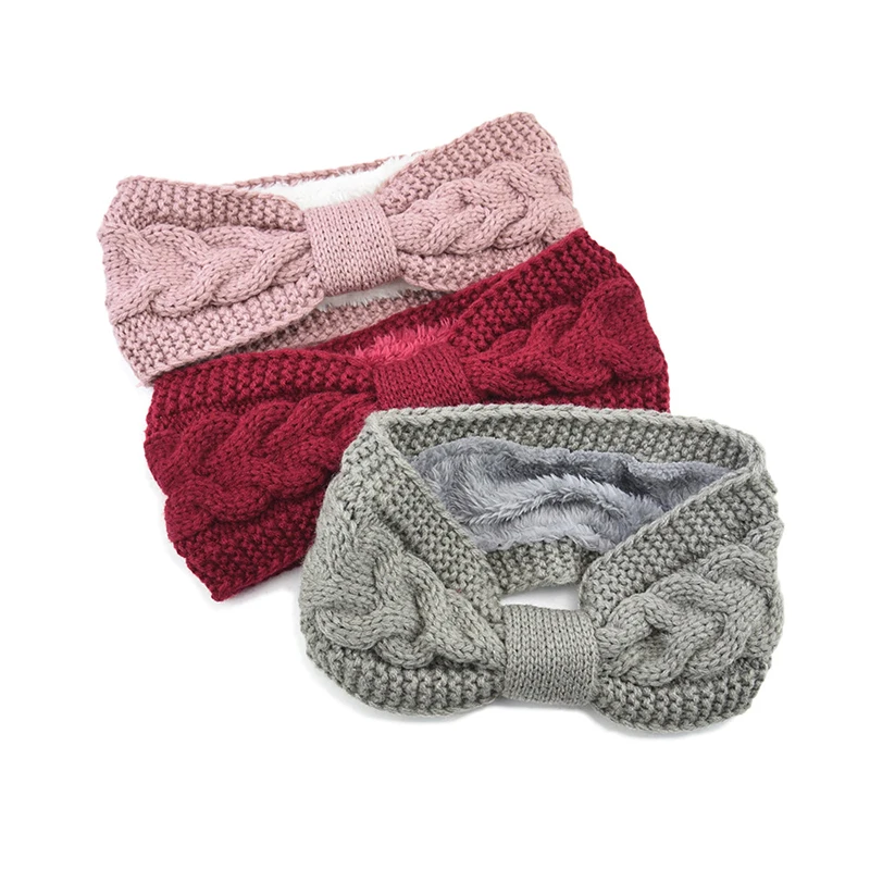 Winter Warm Headband for Women Woolen Knitting Headbands Wool Knitted Elastic Hairband Headwear Girls Hair Band Hair Accessories