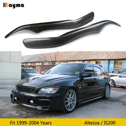 Carbon Fiber Car Headlight Eyebrow Cover Trim Sticker Head Lamp Eyelid For Lexus IS200 IS300 Altezza 1999 - 2004 2pcs