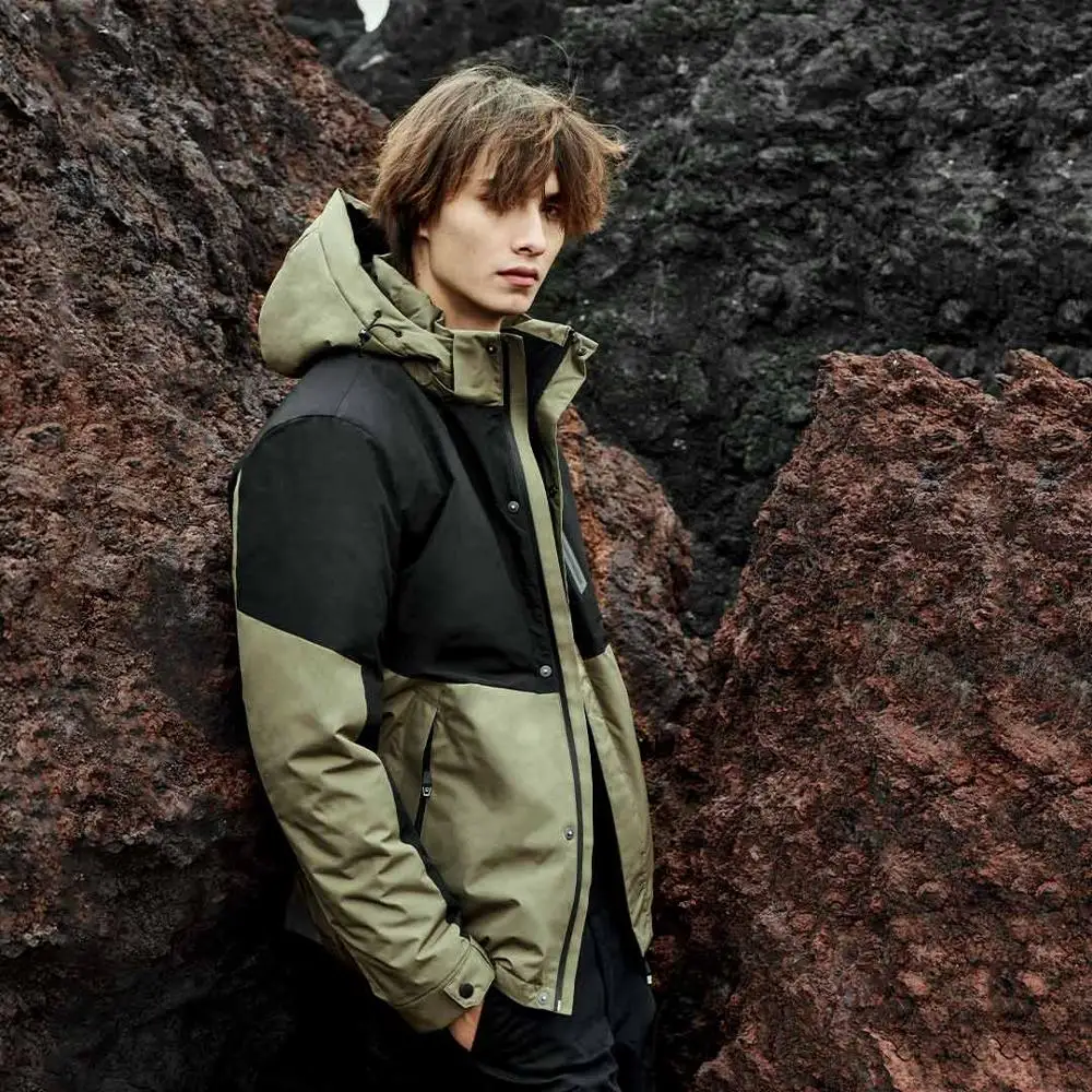 Youpin Graphene 2 in 1 Infrared Heating Suit Men Winter Warmer Jackets Windproof Antibacterial Anti-UV Male Outdoor Hunting Coat