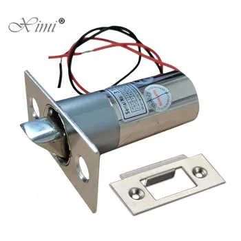 Elektryczny zamek sterujący DC12V mały zamek elektroniczny mini elektryczny zamek ryglowy elektromagnetyczny zamek drzwi skok zamek wpuszczany