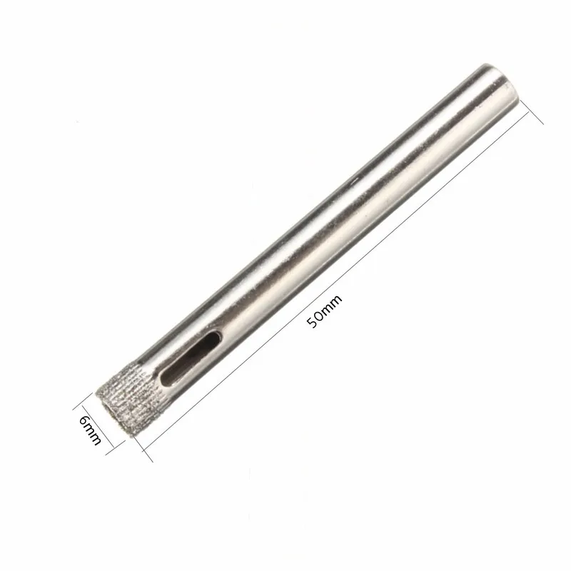 Сверла алмазные Holesaw для плитки, керамики, стекла, фарфора, мрамора, с алмазным покрытием, 6 шт., 1/4 дюйма