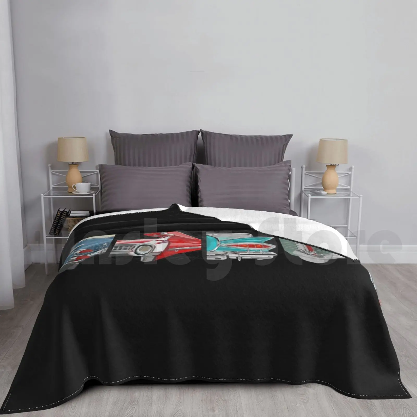 Car Show Blanket For Sofa Bed Travel Vintage Cars Car Show Car Collection Cars With Fins Desoto 57 Chevy Caddy