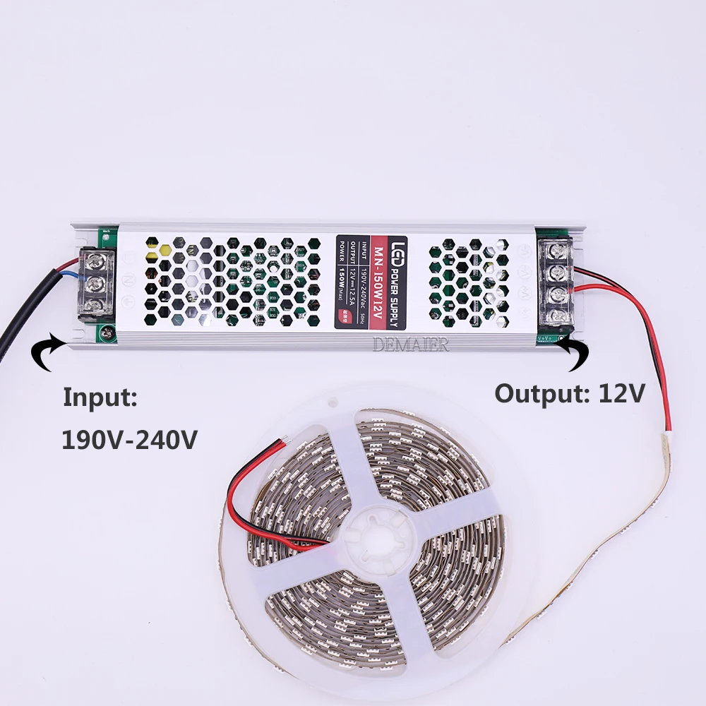 Ultra-thin LED power supply Transformator AC190V-220V zu 12V 24VSchalt Netzteil Adapter 5A 8.3a 12.5a 16.7a 20a 33a  Led-treiber