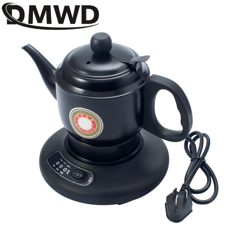 DMWD Stainless Steel Thermal Insulation 500W Electric Kettle Teapot 1.2L  Automatic Hot Water Heating Boiler Tea Pot 220V