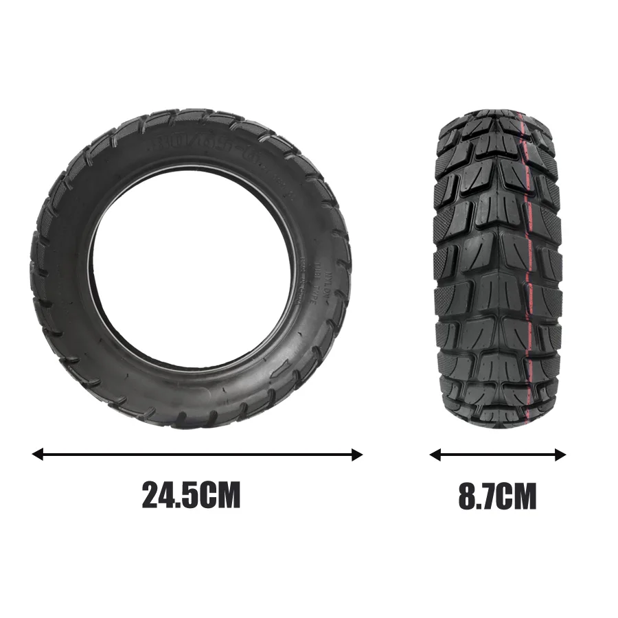 80/65-6 Tire for 10 Inch Folding Electric Scooter FOR ZERO 10X Dualtron FOR KUGOO M4 Thickened Widened 10x3.0 Tyre Inner Tube